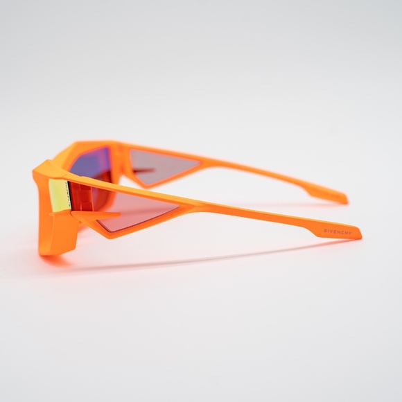 Givenchy Eyewear Giv Cut Shield Sunglasses GV40049U 43C Orange Unisex - Picture 4 of 10